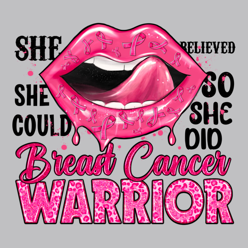 Breast Cancer Warrior Lips Long Sleeve Tee by JahusDesignShop | Teevron