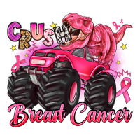 crush breast cancer monster truck with dinosaur | Teevron