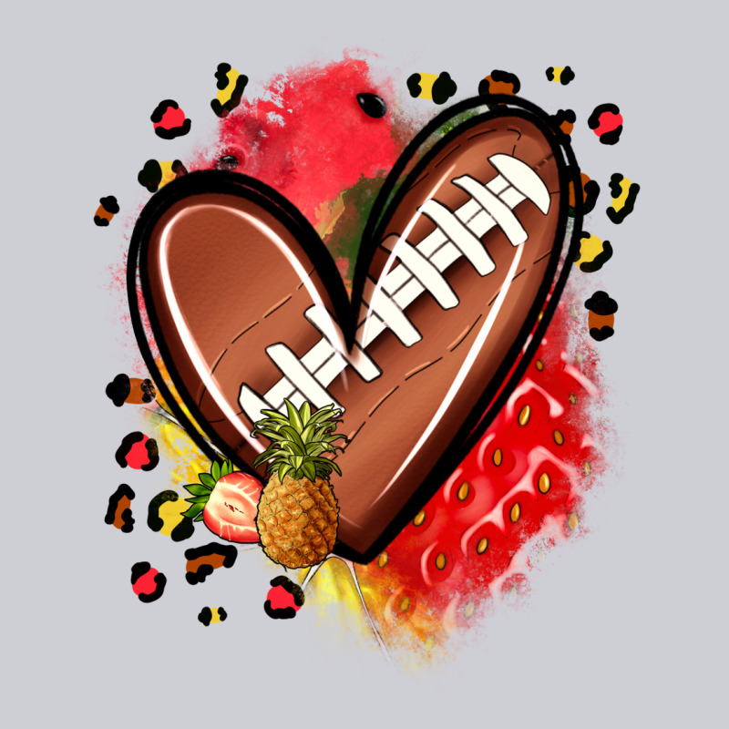 Fruits And Football Heart Heavyweight Sweatshirt by Zillion Design Studio | Teevron