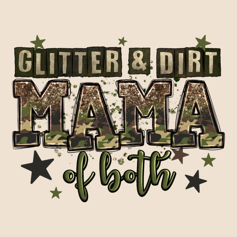 Glitter And Dirt Mama Of Both Urban Heavy Tee by Zillion Design Studio | Teevron