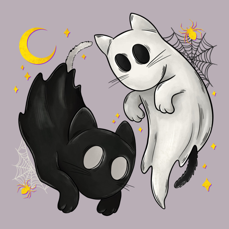 Ghost Cats With Balance Halloween Vintage Tee by texasbilliewilder | Teevron