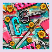 Nail Art Tools And Hand Cream With Serape And Turquoise Glitter Seamle Premium Hoodie | Teevron