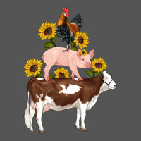 Western Farm Life Cow Pig Rooster With Sunflowers Zipper Hoodie | Teevron