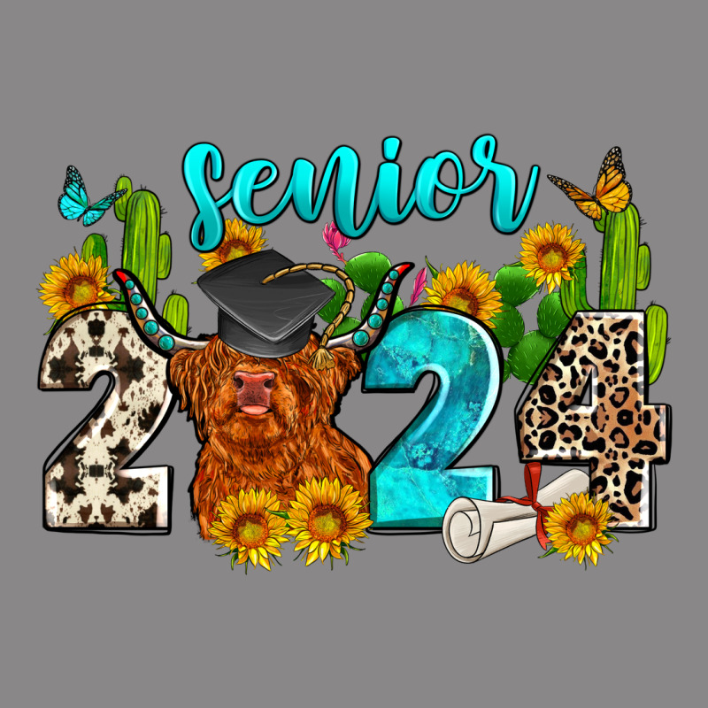 Senior 2024 Cow Vintage Tee by Zillion Design Studio | Teevron