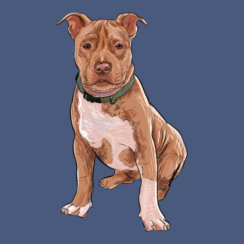 Brown Pitbull Vintage Hoodie by RanaPortraitStore | Teevron