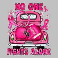 Breast Cancer No One Fights Alone Truck Football Long Sleeve Tee | Teevron