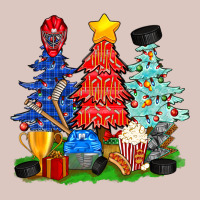 Christmas With Ice Hockey Trees Premium Hoodie | Teevron