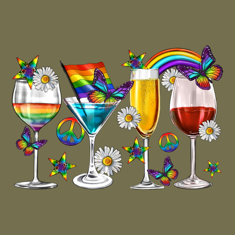 Pride Lgbtq Wine Cups And Glasses Vintage Hoodie by texasbilliewilder | Teevron