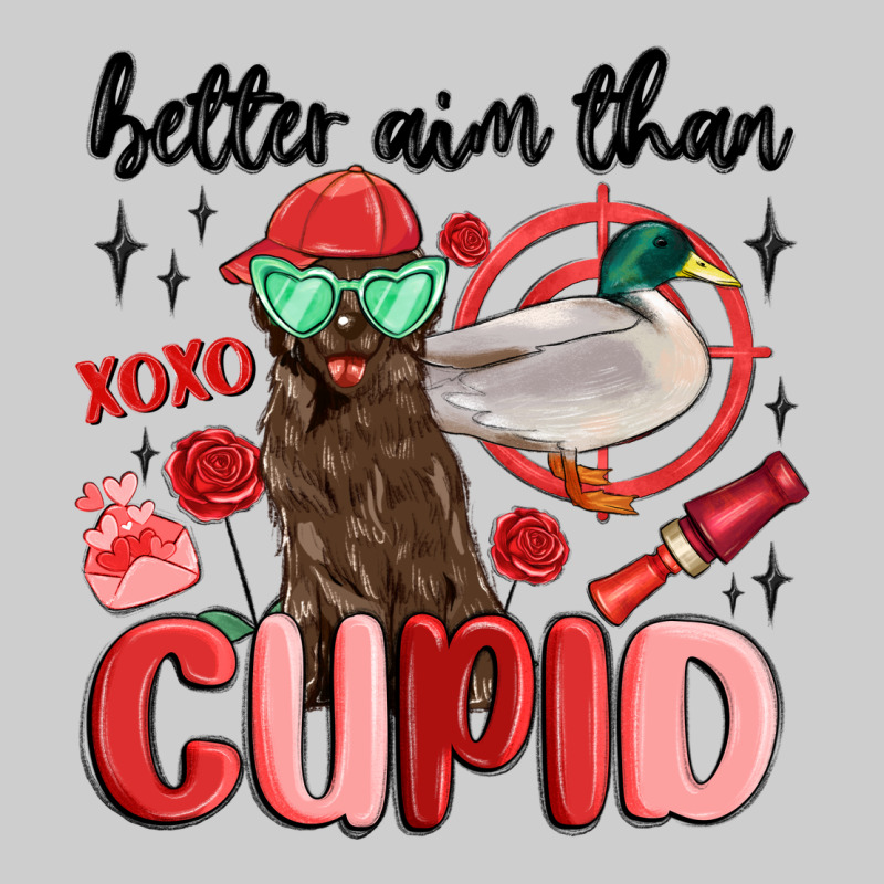 Better Aim Than Cupid With Dog And Duck Premium Sweatshirt by MaliasSmallBusiness | Teevron