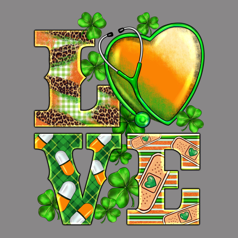 St.patricks Nurse Love Heart Stethoscope Vintage Tee by BarkalooDesign | Teevron