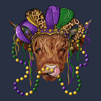 Highland Cow With Mardi Gras Hat Heavyweight Sweatshirt | Teevron