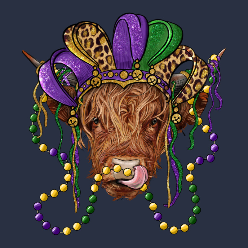 Highland Cow With Mardi Gras Hat Heavyweight Sweatshirt by RanaPortraitStore | Teevron