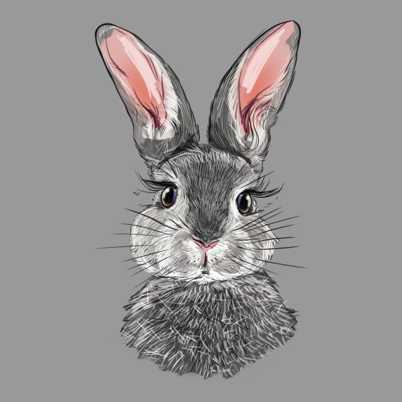 Bunny Face Vintage Hoodie by RanaPortraitStore | Teevron
