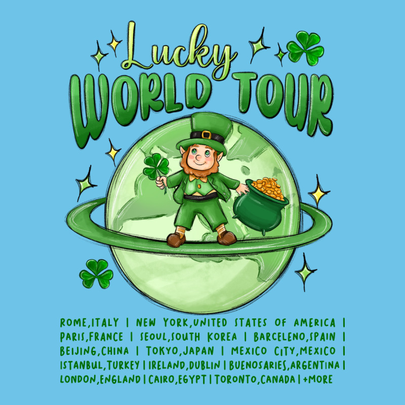 Lucky World Tour St. Patrick's Day Premium Sweatshirt by MaliasSmallBusiness | Teevron