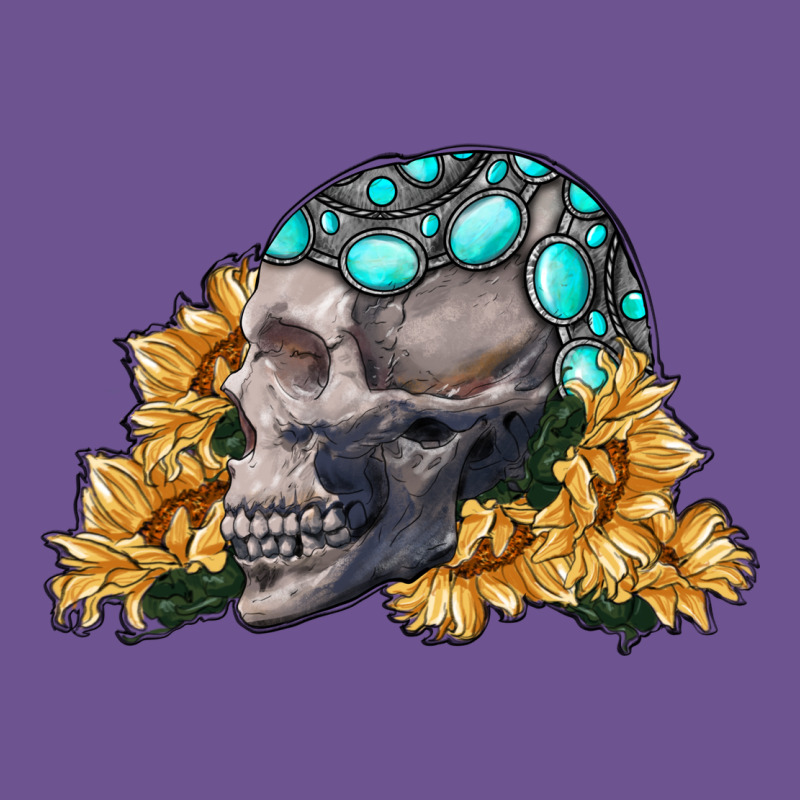 Skull With Sunflowers Vintage Tee by RanaPortraitStore | Teevron