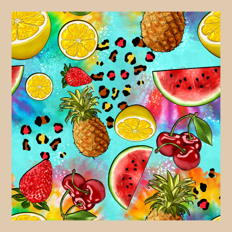 Fruits Tie Dye Seamless Pattern Heavyweight Sweatshirt by Zillion Design Studio | Teevron