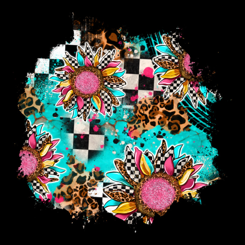 Race Sunflower Patches Ladies Tee by AdoDesignShop | Teevron