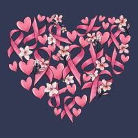 Breast Cancer Awareness Heart Heavyweight Hoodie | Teevron