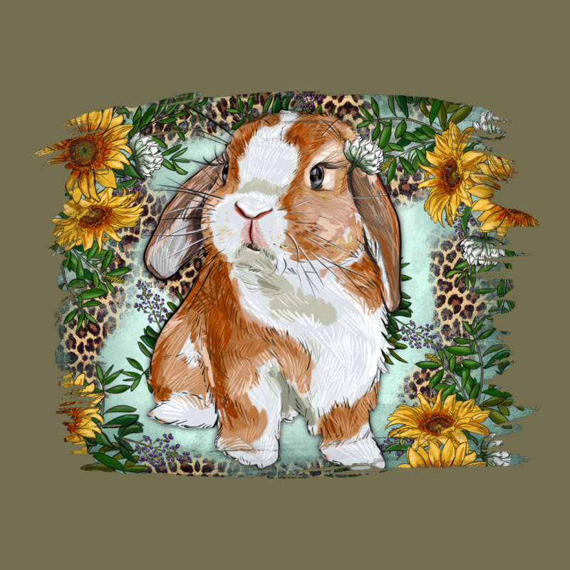 Bunny With Flower Leopard Vintage Hoodie by RanaPortraitStore | Teevron