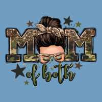 Mom Of Both Boys Messy Bun Urban Heavy Tee | Teevron