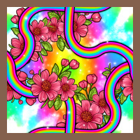 Tie Dye Floral Seamless Pattern Zipper Hoodie | Teevron