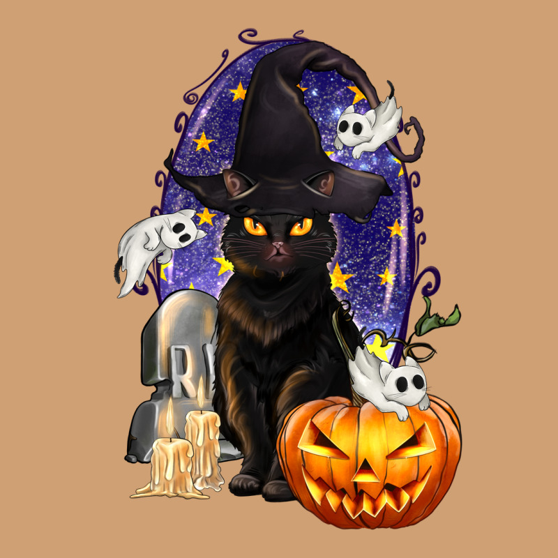 Halloween Cat And Pumpkin Vintage Tee by texasbilliewilder | Teevron