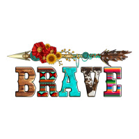Brave And Aztec Wood Sunflower With Arrow Premium Tee | Teevron