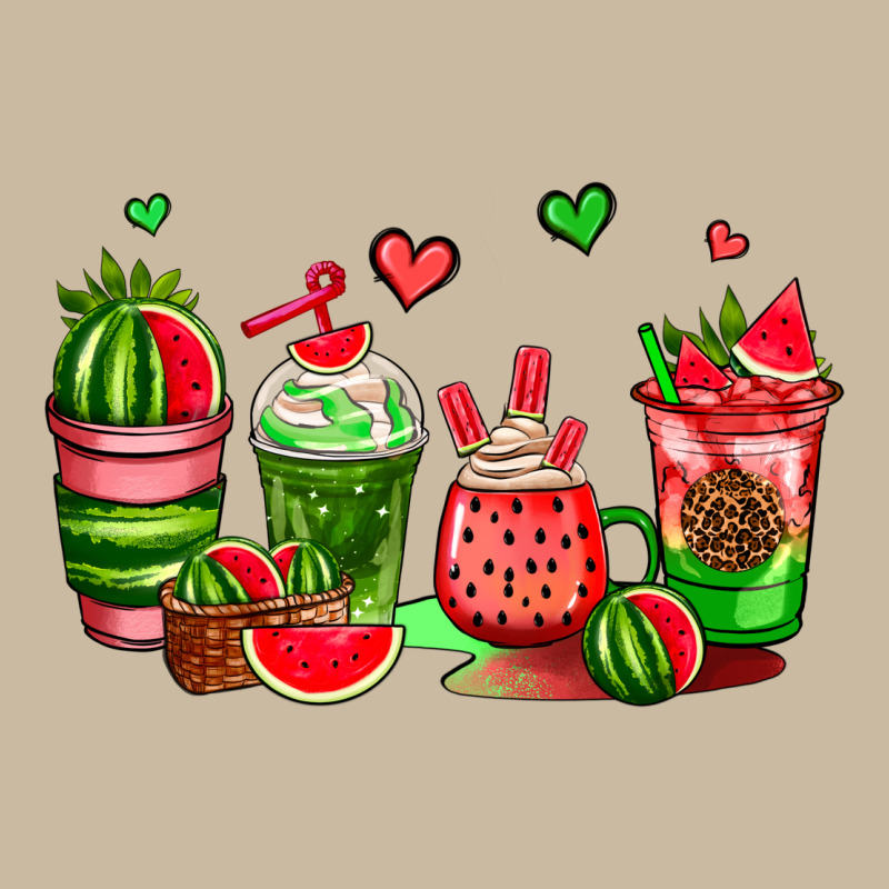 Watermelon Coffee Cups Long Sleeve Tee by AdoDesignShop | Teevron