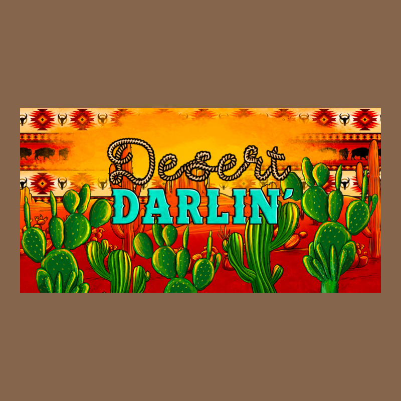 Desert Darlin' Aztec Desert Sunset License Plate Premium Tee by Artiststas | Teevron