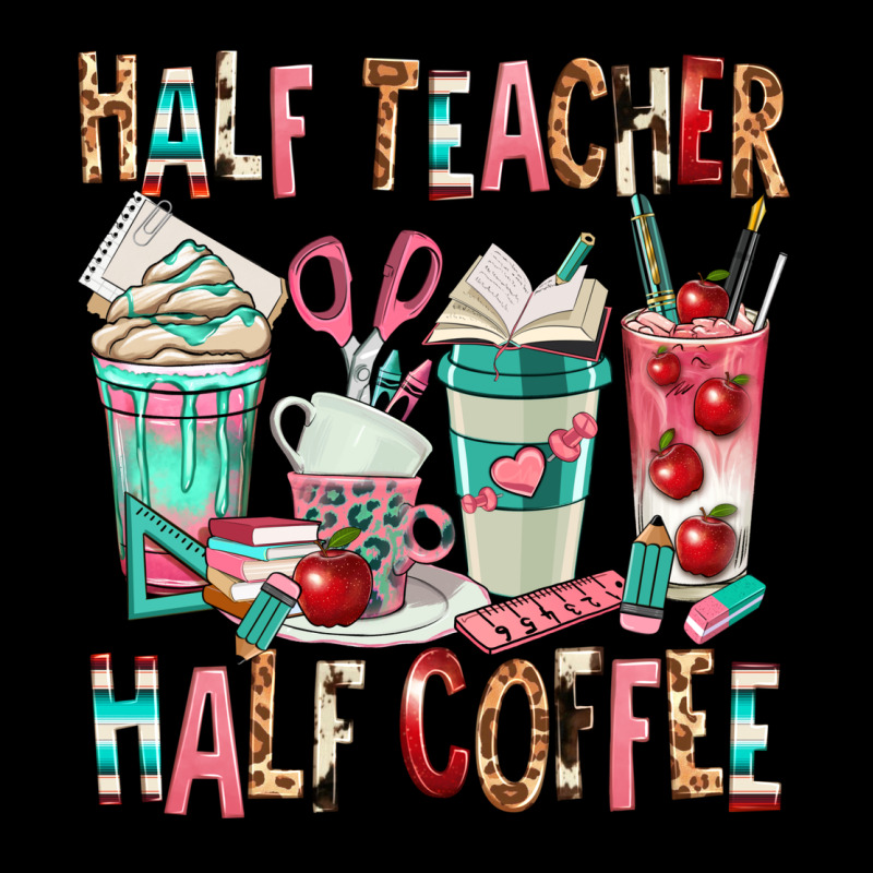 Half Teacher Half Coffee Heavyweight Sweatshirt by texasbilliewilder | Teevron