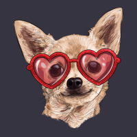 Chihuahua Dog With Love Glasses Vintage Hoodie | Teevron