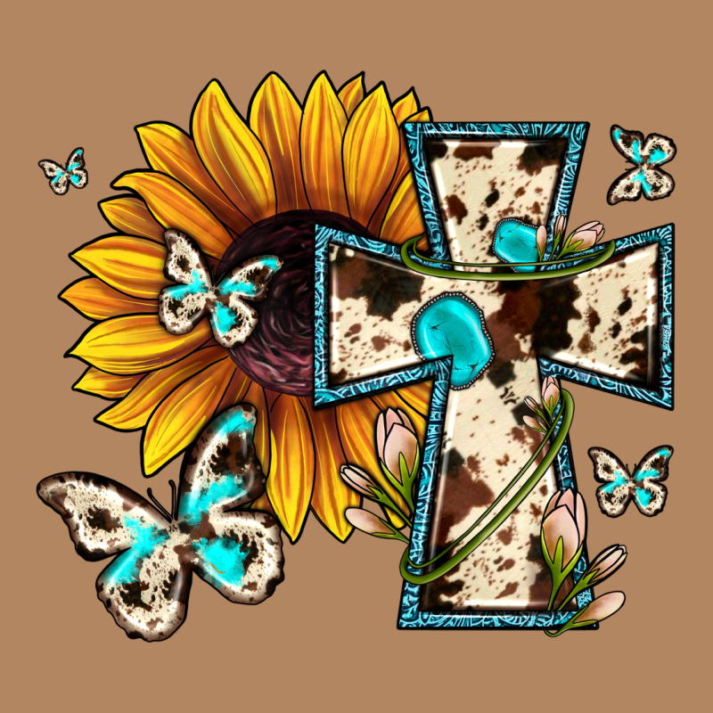 Cross With Sunflower Long Sleeve Tee by JahusDesignShop | Teevron