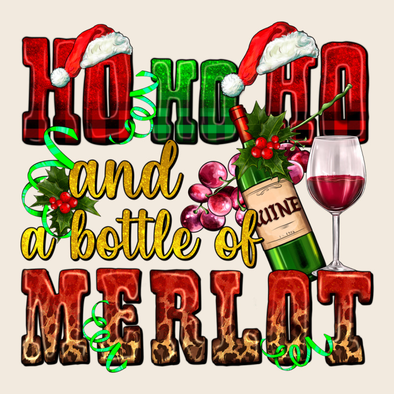 Ho Ho Ho And A Bottle Of Merlot Zipper Hoodie by AdoDesignShop | Teevron