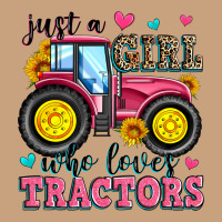 Just A Girl Who Loves Tractors Vintage Tee | Teevron