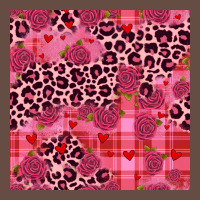 Valentines Day Roses Leopard Seamless Pattern Long Sleeve Tee | Teevron