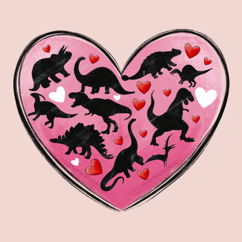 Dinosaur Valentine Heart Premium Sweatshirt by MaliasSmallBusiness | Teevron