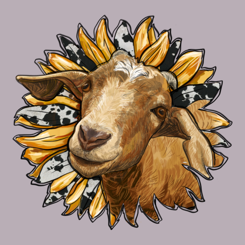 Sunflower With Goat Vintage Tee by RanaPortraitStore | Teevron