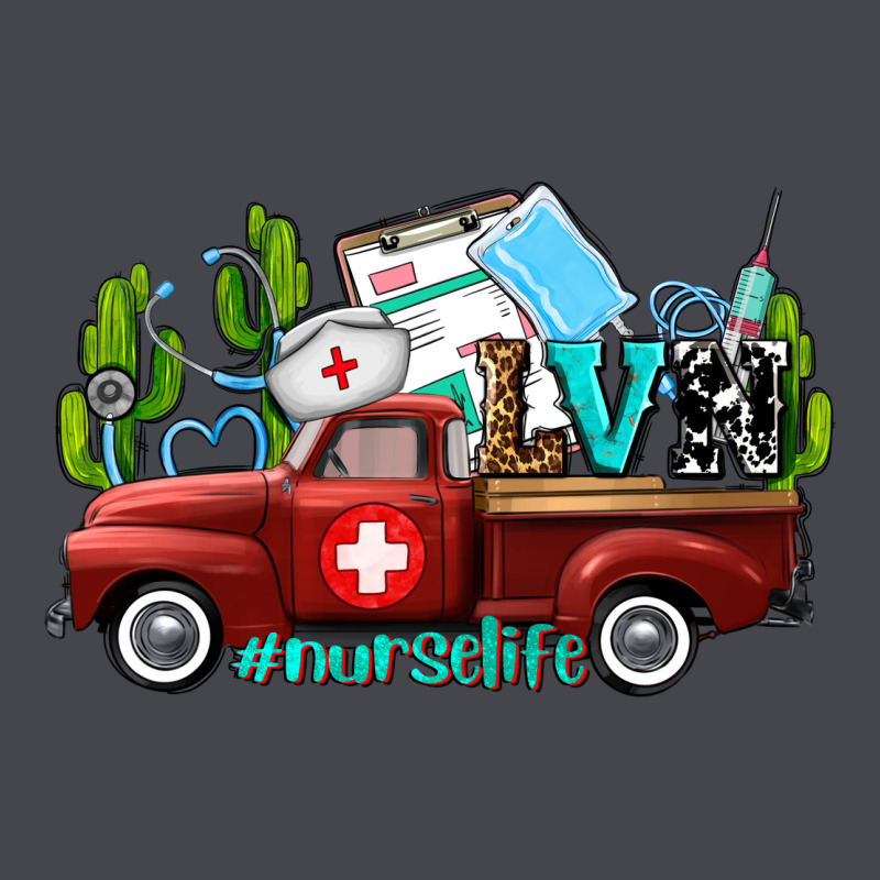 Lvn Nurse Truck With Cactus And Sunflowers Long Sleeve Tee by AdoDesignShop | Teevron