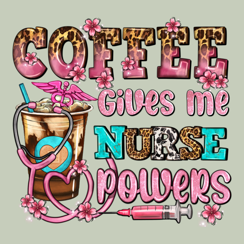 Coffee Gives Me Nurse Power Long Sleeve Tee by AdoDesignShop | Teevron