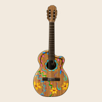 Mexican Guitar Zipper Hoodie | Teevron