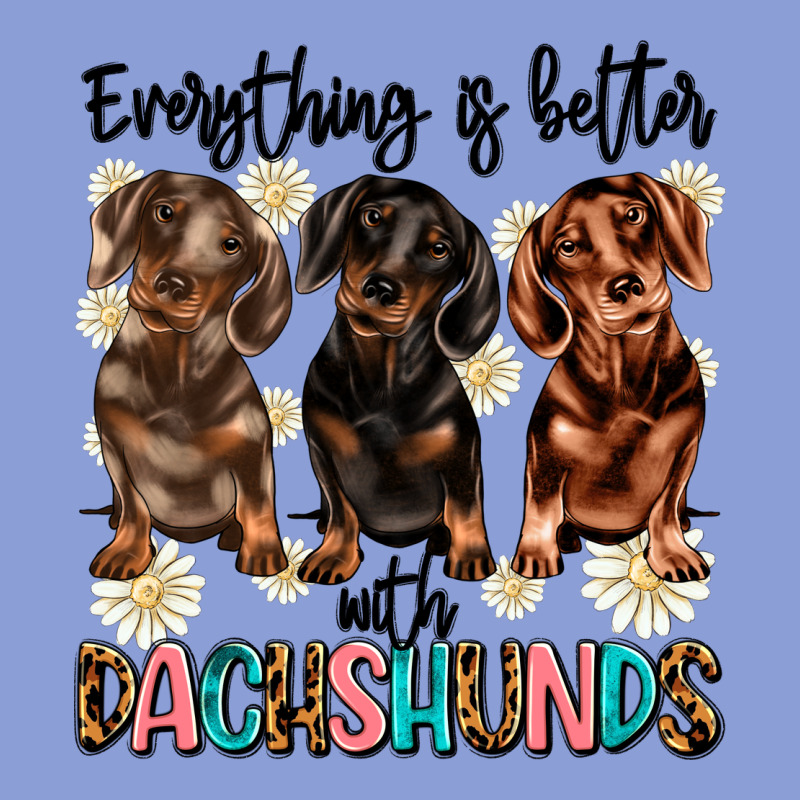 Everything Is Better With Dachshunds Long Sleeve Tee by JahusDesignShop | Teevron