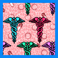 Medicine Seamless Pattern Zipper Hoodie | Teevron