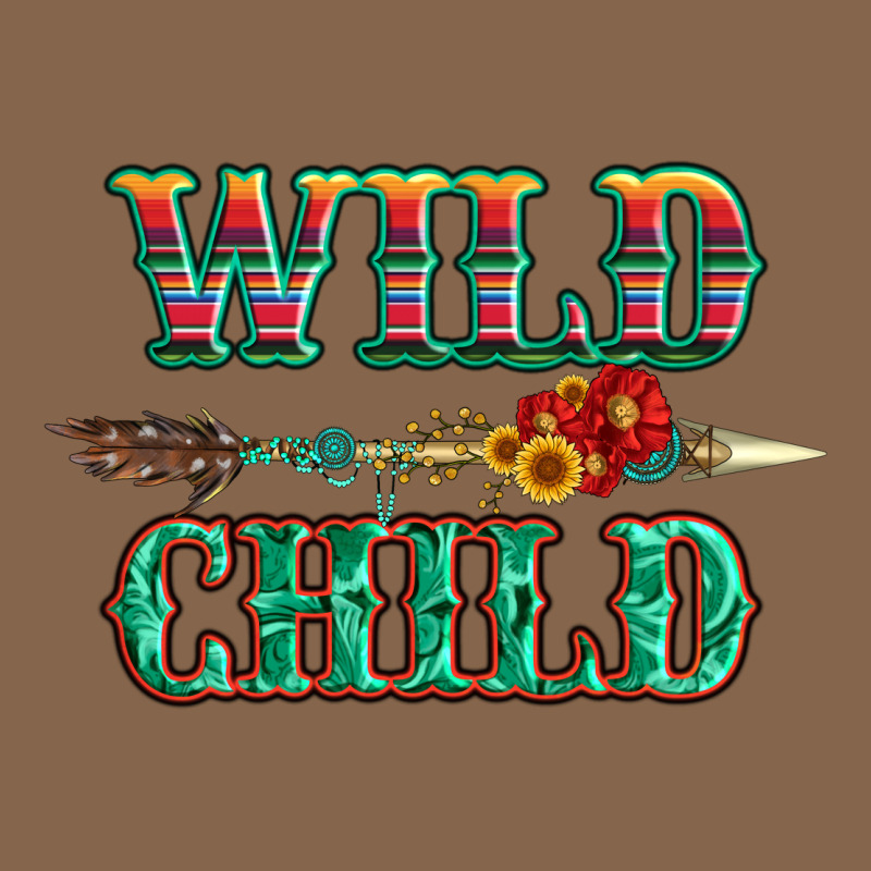 Wild Chıld Serape Sunflower And Gemstone With Arrow Premium Tee by Artiststas | Teevron