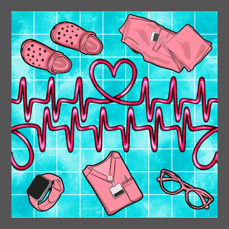 Nurse Heart Beat Seamless Pattern Zipper Hoodie by BundleAndBundleShop | Teevron
