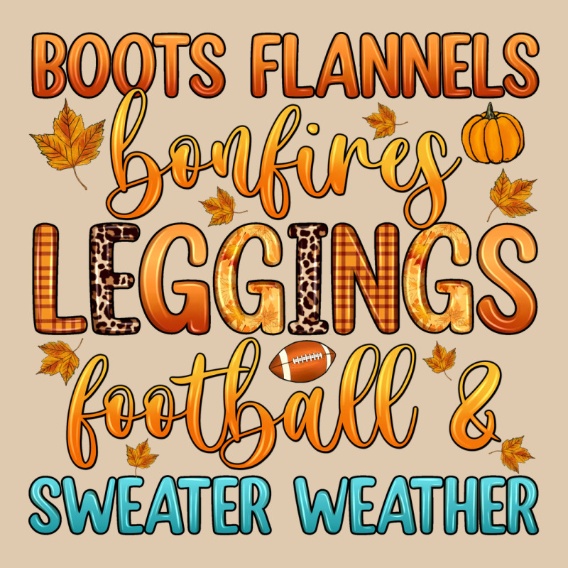 Boots Flannels Bonfires Leggins Football Heavyweight Sweatshirt by Zillion Design Studio | Teevron