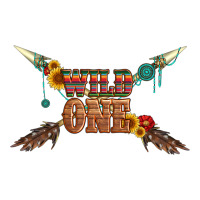 wild one with gemstone and sunflower | Teevron
