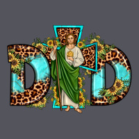 Dad San Judas Sunflower Leopard Turquoise Vintage Hoodie | Teevron