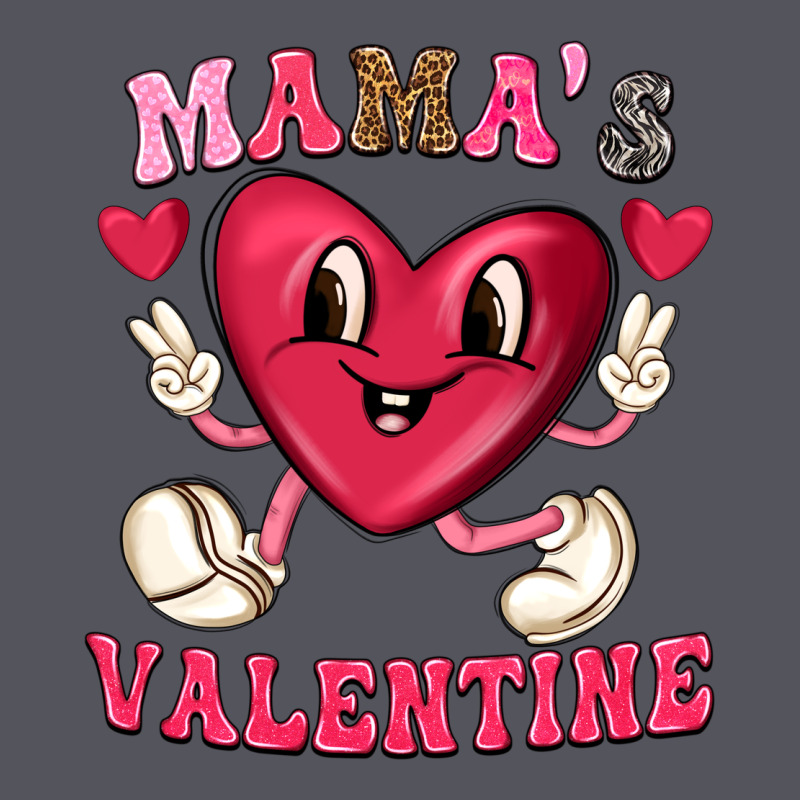 Mamas Valentine With Cute Heart Vintage Hoodie by texasbilliewilder | Teevron