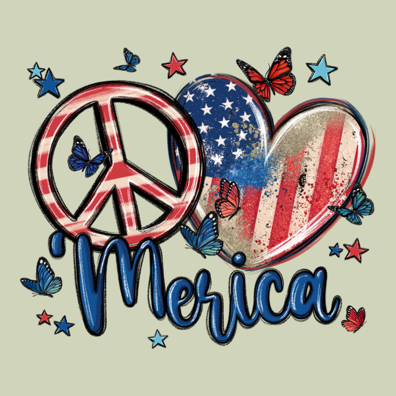 Peace Love 'merica Heavyweight Hoodie by MaliasSmallBusiness | Teevron