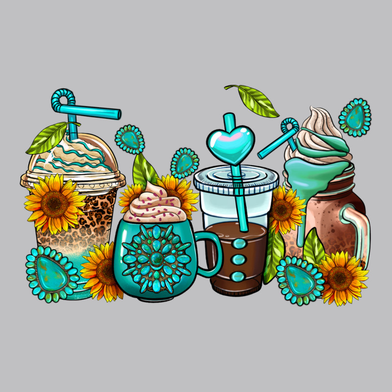 Gemstone Coffee Cups Long Sleeve Tee by AdoDesignShop | Teevron